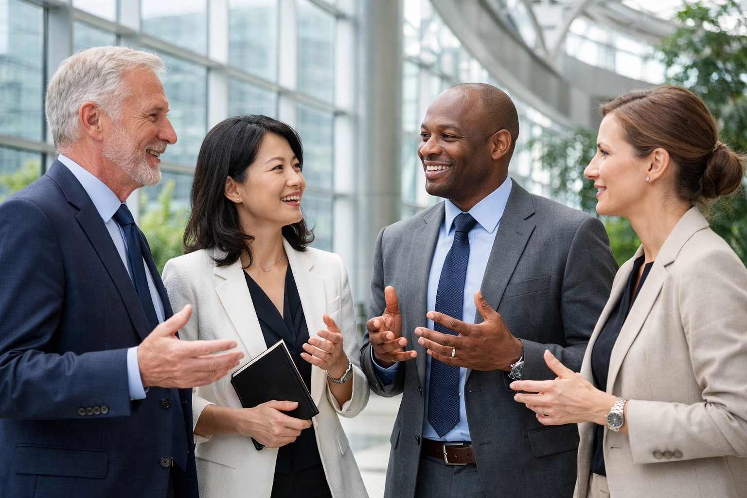 Global faculty network of diverse experts collaborating on high-level corporate training solutions.