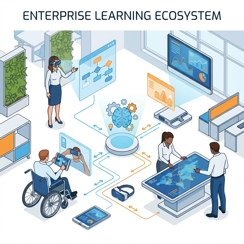 Custom eLearning development future trends with LXD and AI