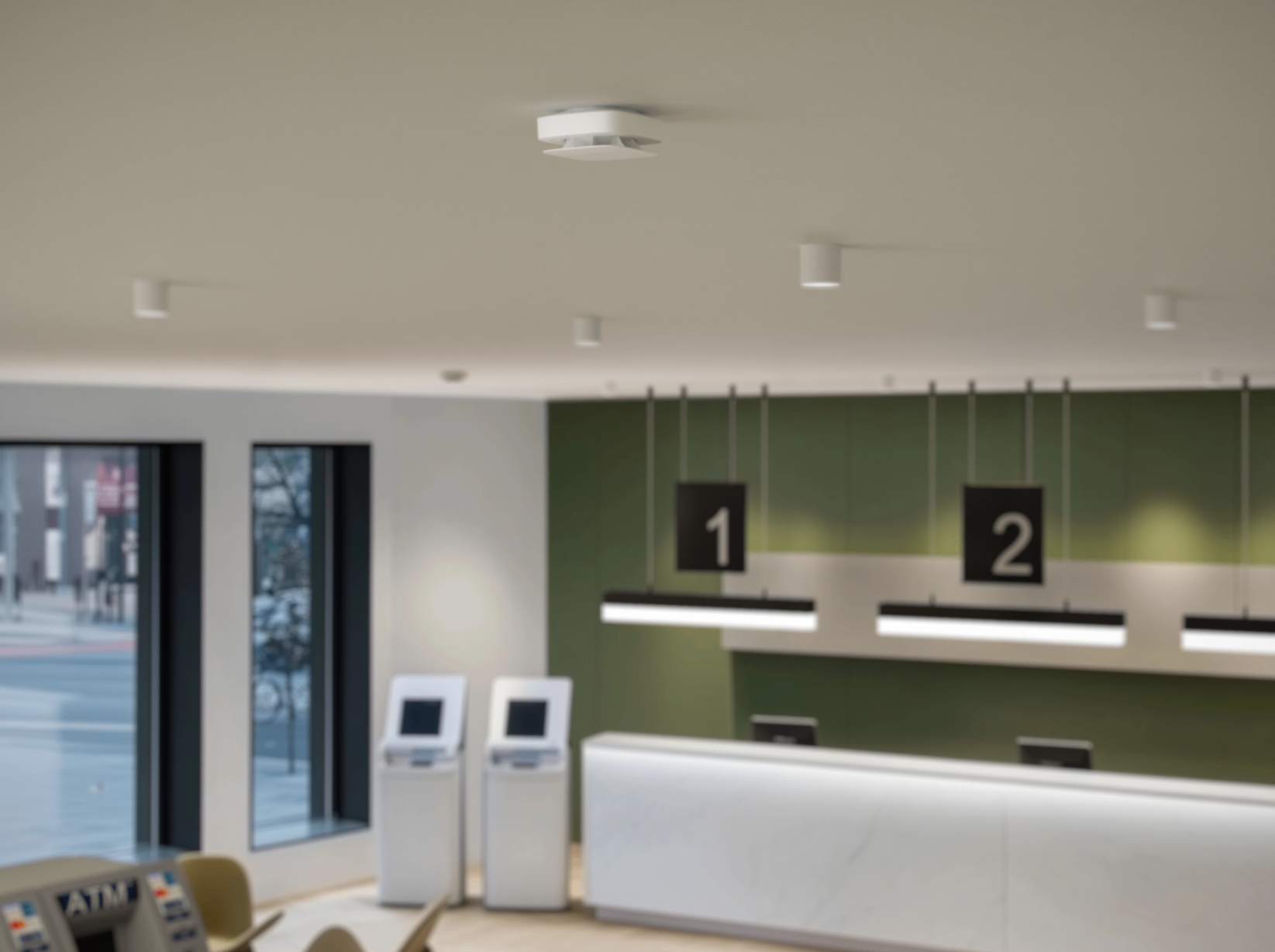 Modern Bank Branch Interior