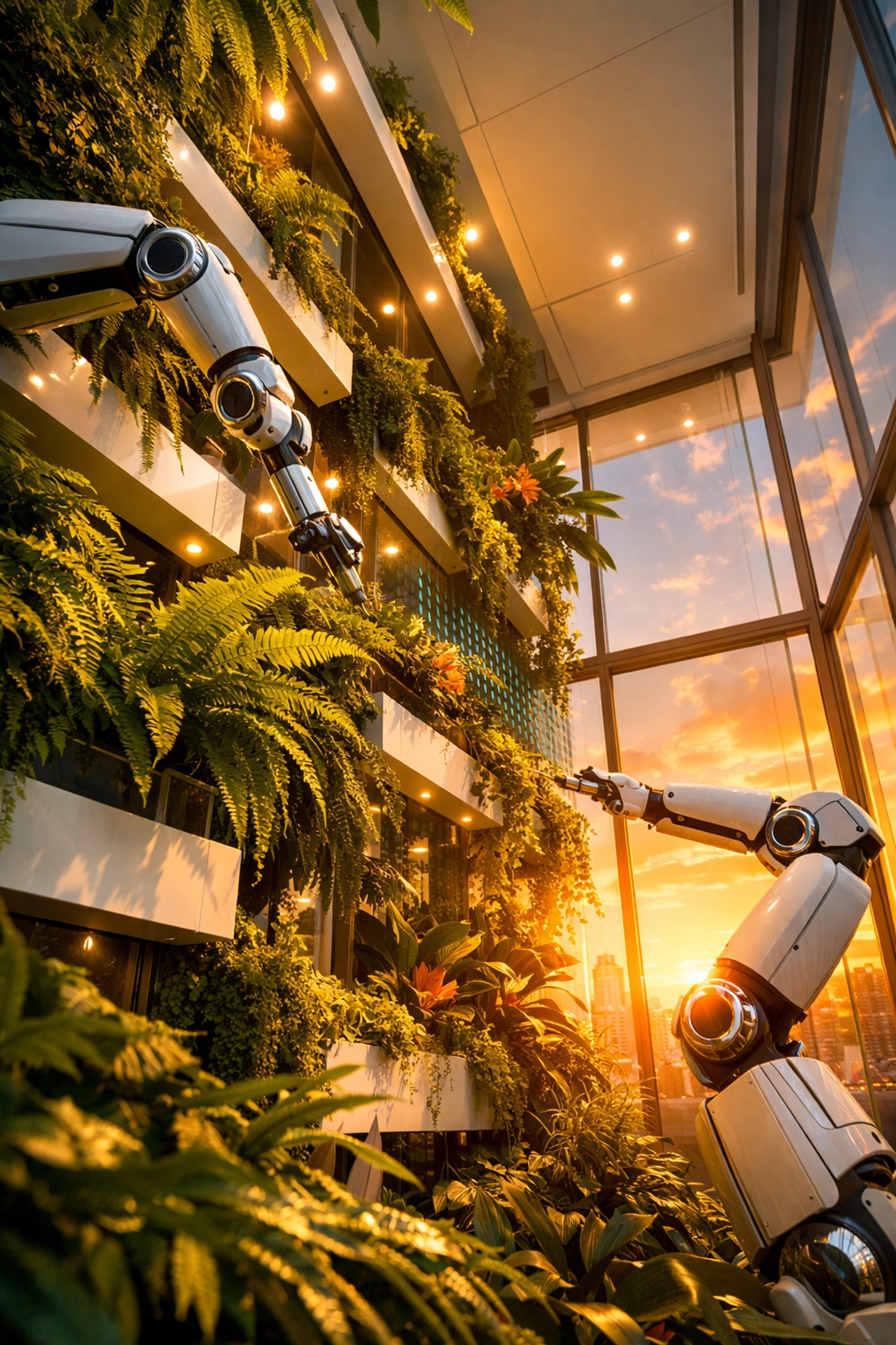 Scaling business growth through custom software development and automated processes in a modern office.