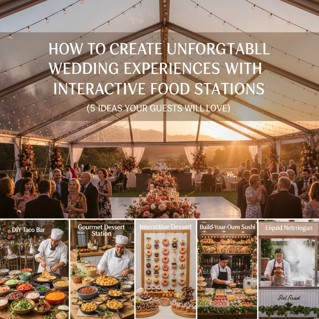 How to Create Unforgettable Wedding Experiences with Interactive Food Stations (5 Ideas Your Guests Will Love)
