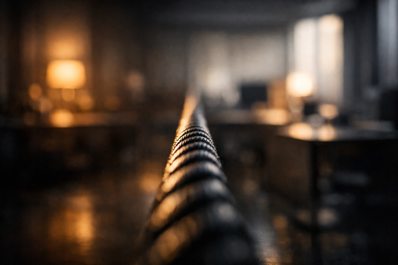 Tightrope symbolizing the balance between empathy and accountability in leadership