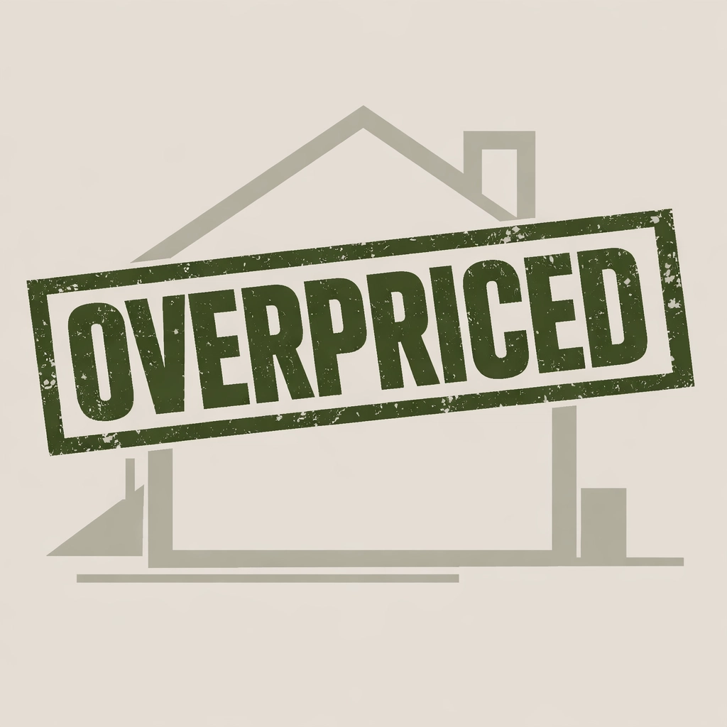 BRANDED TEXT BANNER — PRICING MISTAKE #1: OVERPRICING