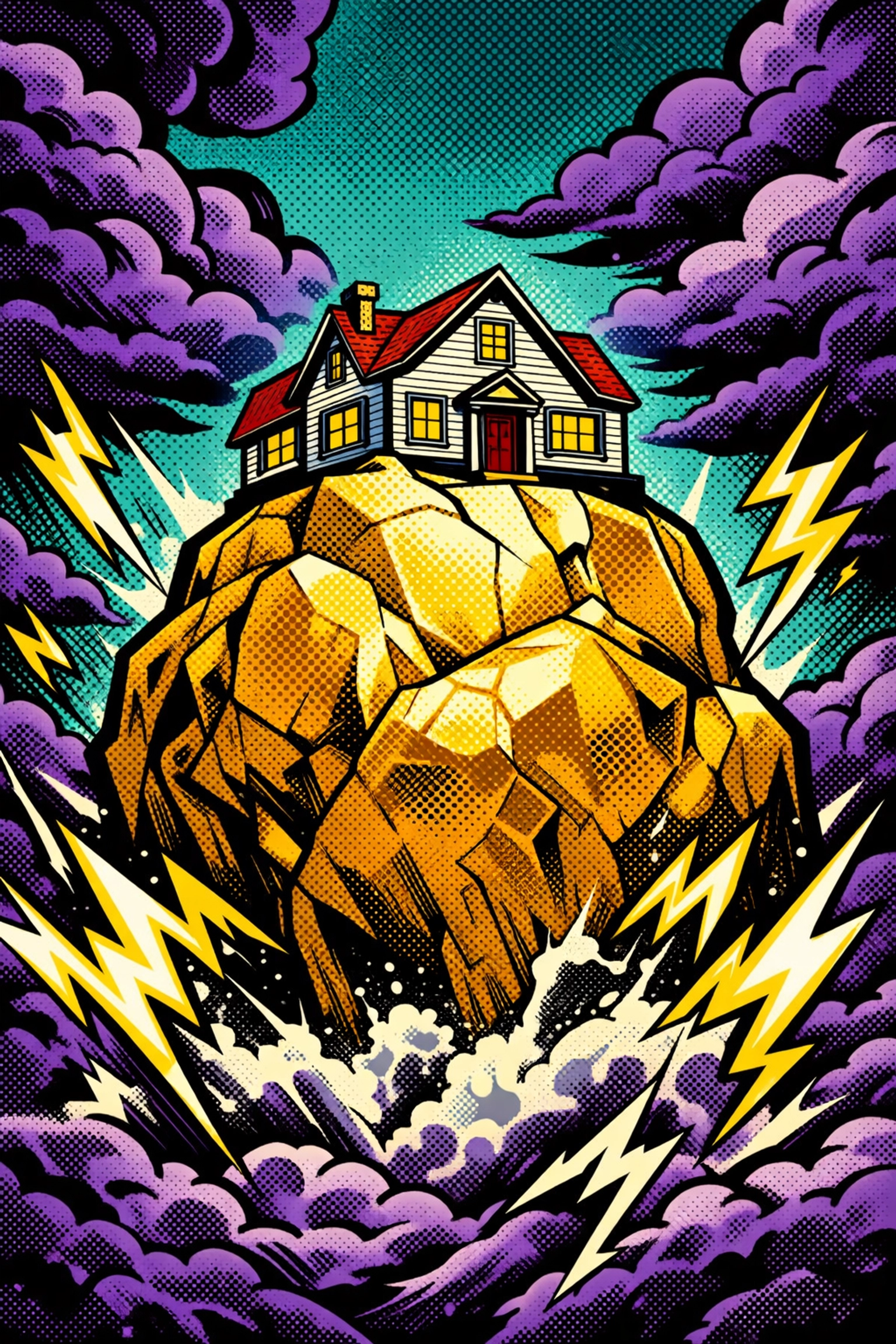 House on a rock representing the long-term stability of Cleveland Ohio investment properties