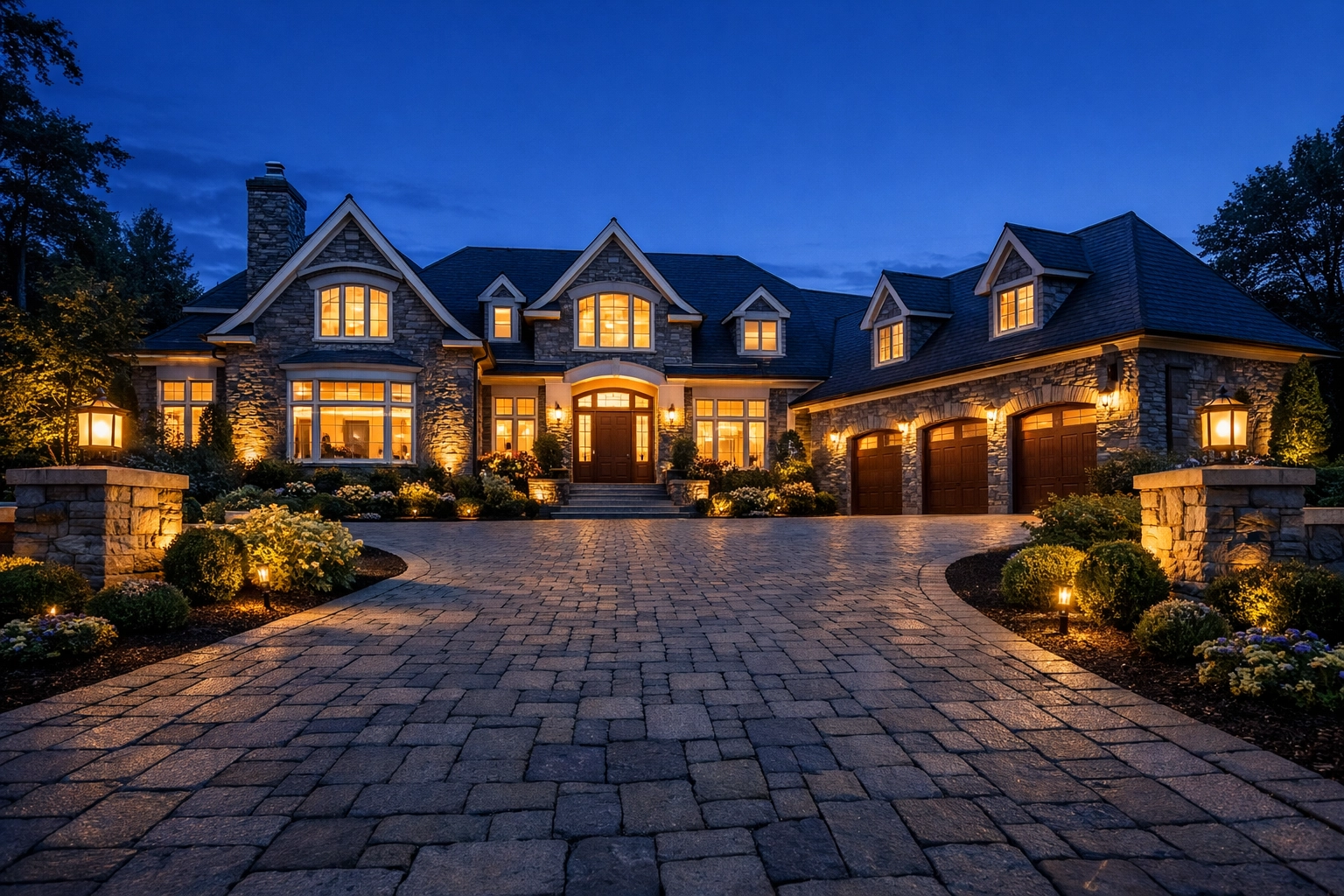 A high-end luxury home in West Hartford, CT, showcasing the value of professional property insurance protection.
