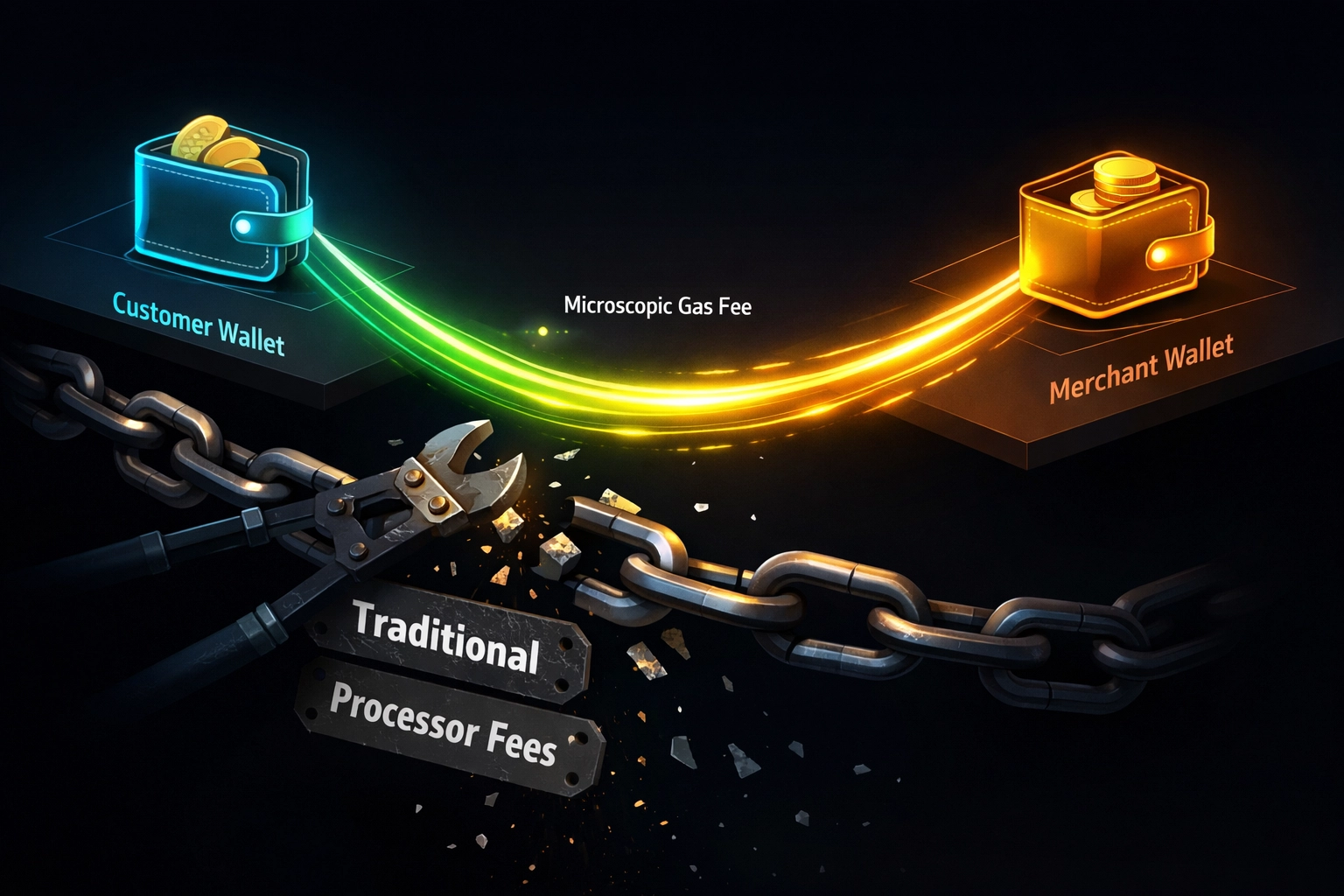 Blockchain gas fees vs traditional payment processor fees for merchants