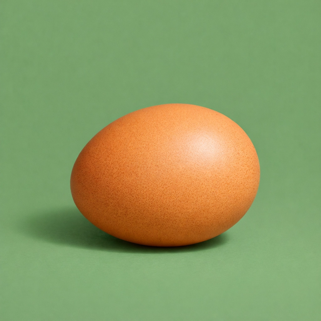 A single whole brown egg representing a high-quality protein source for post-workout muscle recovery.