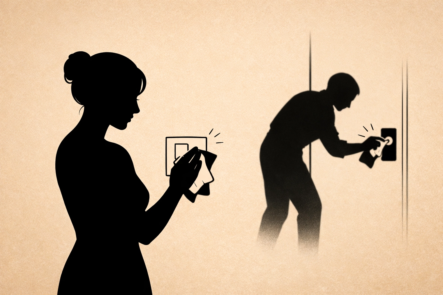 Deep cleaning Liverpool home including forgotten light switches and door handles