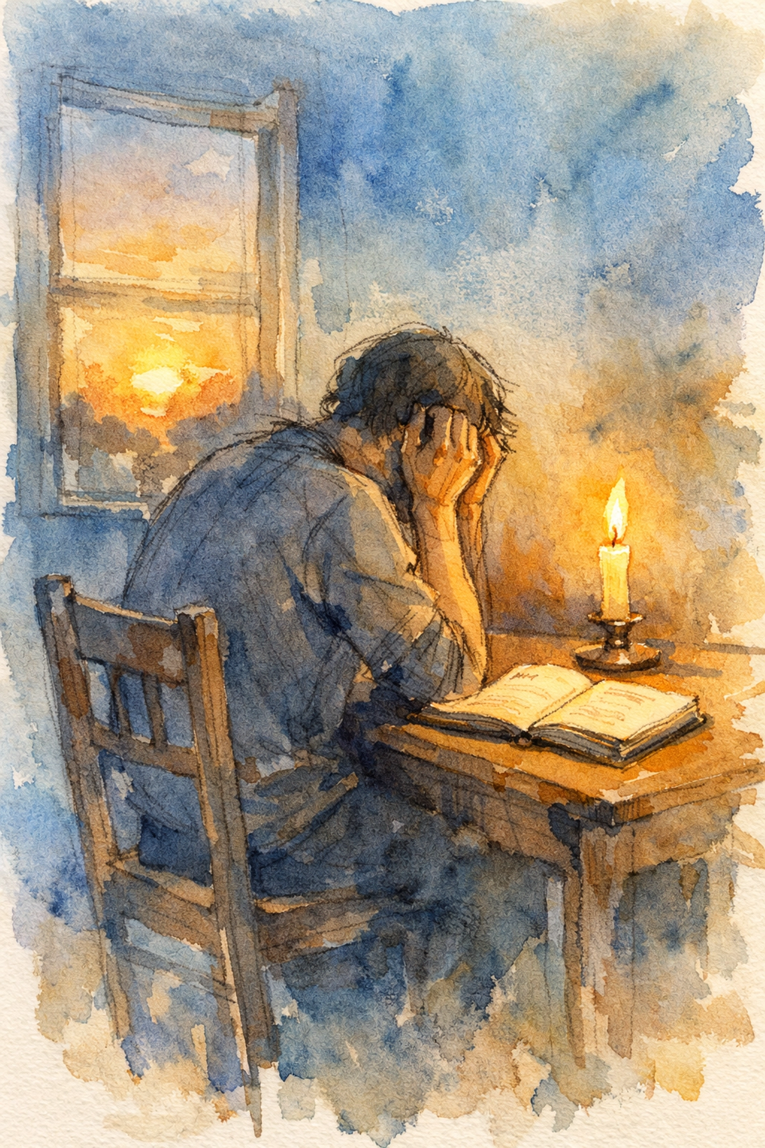 Christian leader journaling in moment of vulnerability and emotional reflection