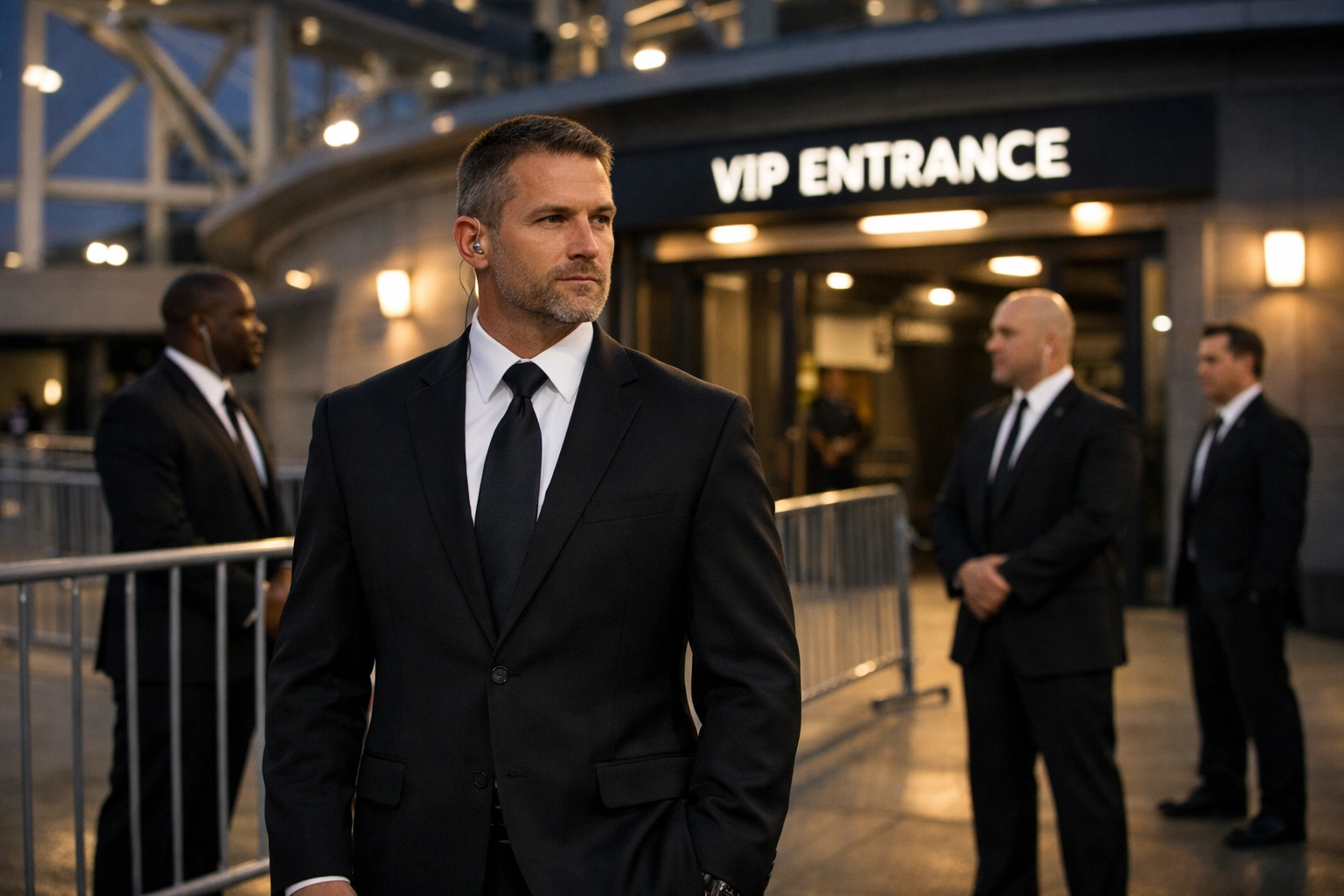 PRESS RELEASE: USA Entertainment Travel Introduces Game-Changing Super Bowl Brand Visibility Program – 10 Ways Corporate Leaders Are Turning Event Presence Into Million-Dollar Partnerships Professional security detail protecting VIP entrance at Super Bowl corporate hospitality event
