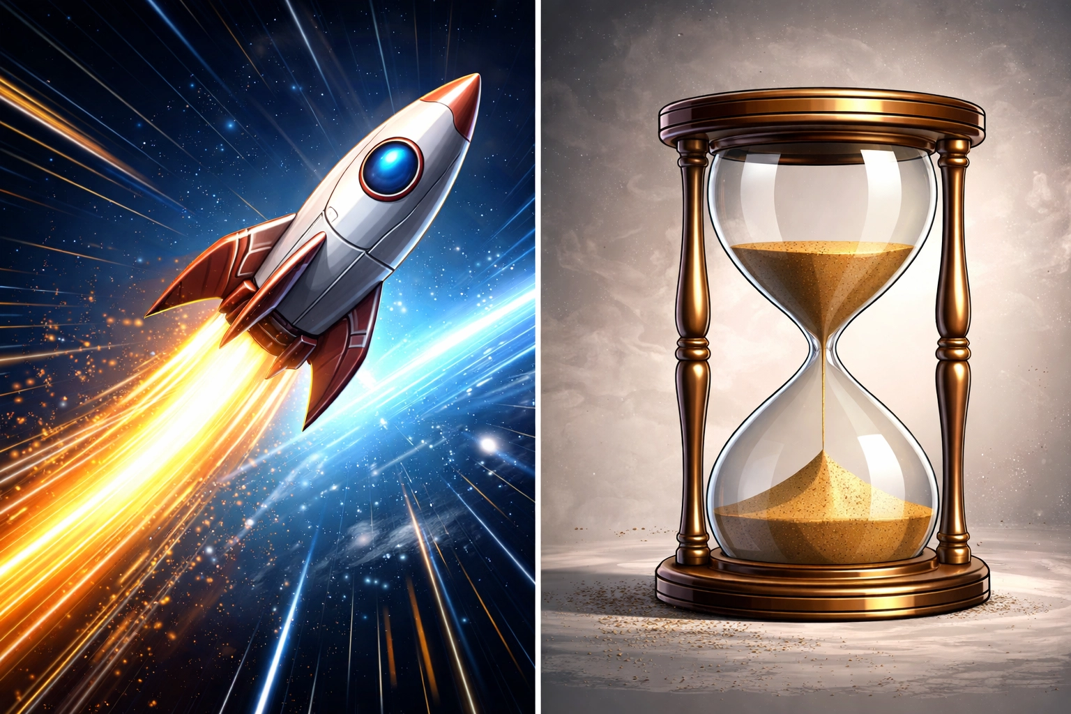 Crypto transaction speed comparison showing instant settlement versus slower payment processing times