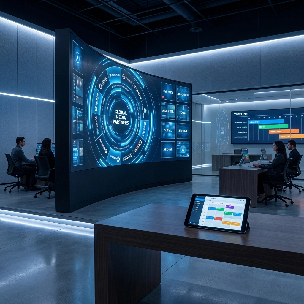 Multi-brand press release rotation system with content scheduling interface and performance monitoring