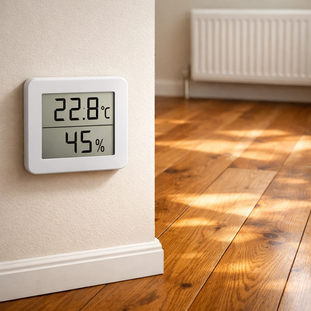 Temperature and humidity monitoring for Chicago hardwood floor maintenance