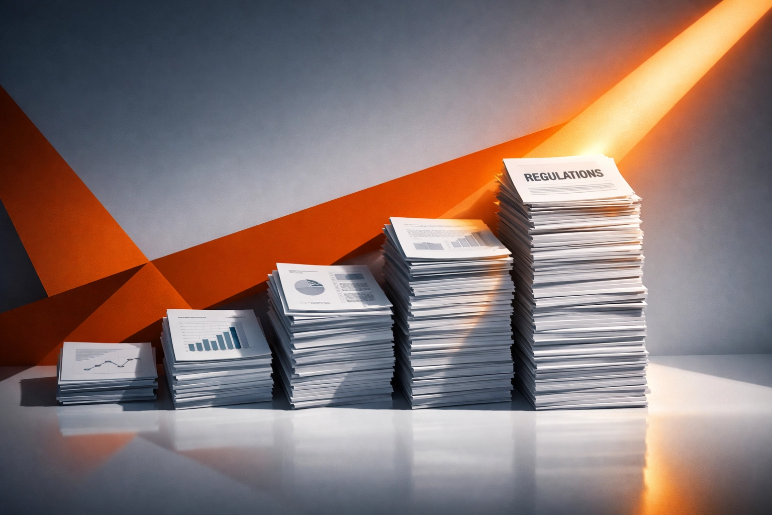Stacked mortgage regulatory documents illustrating capital requirements and banking rules