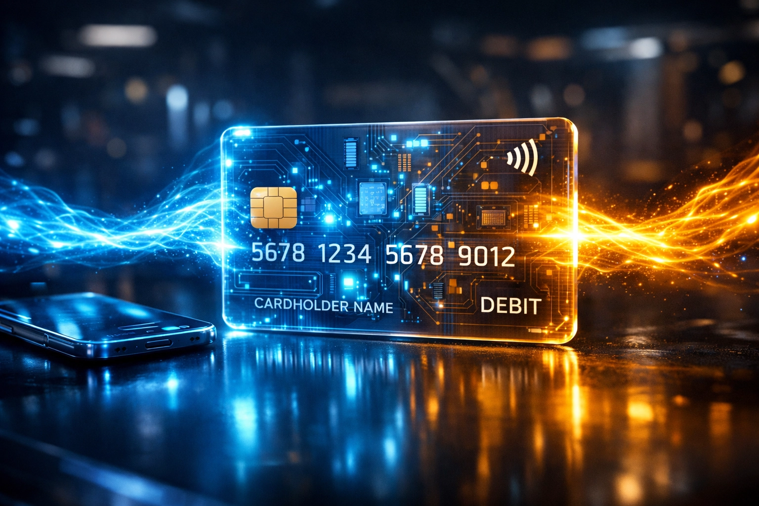 Larecoin push-to-card feature showing instant digital asset conversion to a secure business debit card.