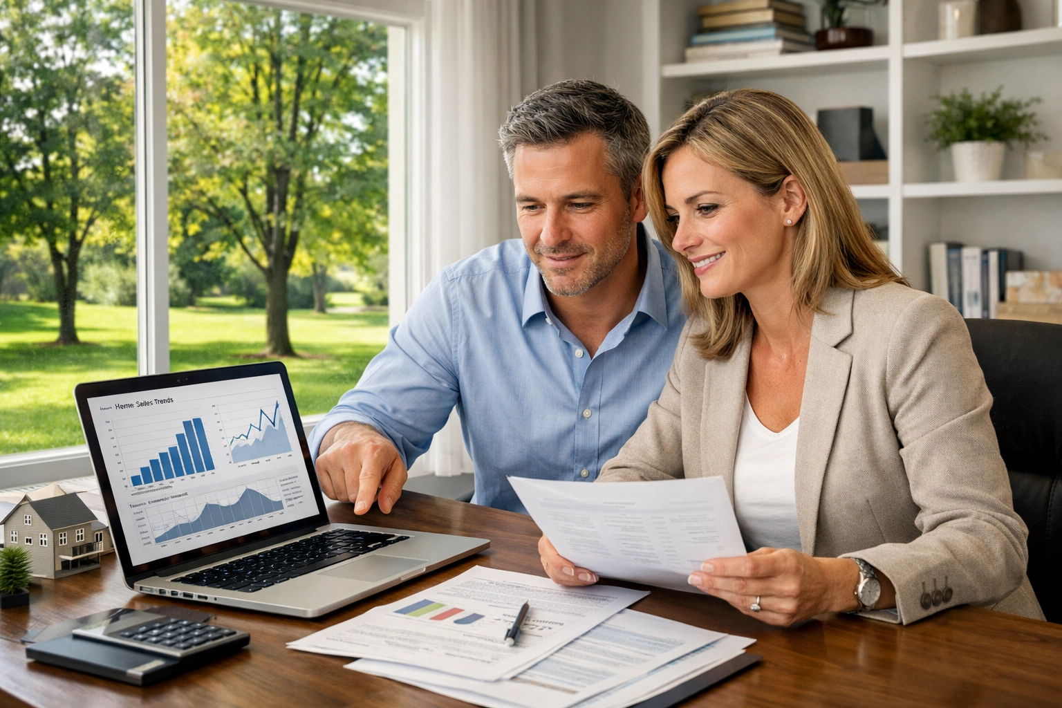 Пара планирует бюджет и ипотеку для продажи дома в Барри и покупки новой недвижимости.