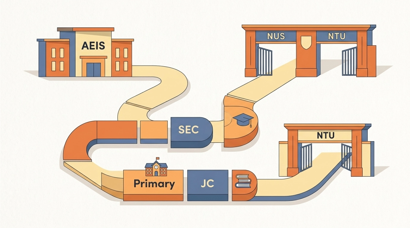 Image 1: 为什么“AEIS考进公立学校”会改变孩子的未来?揭秘直达NUS/NTU的终极路线图