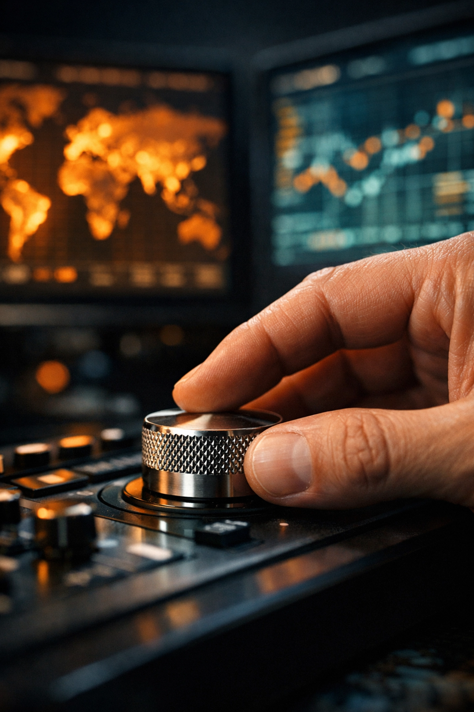 Professional adjusting controls to fine-tune international PPC ad campaign settings for better efficiency.