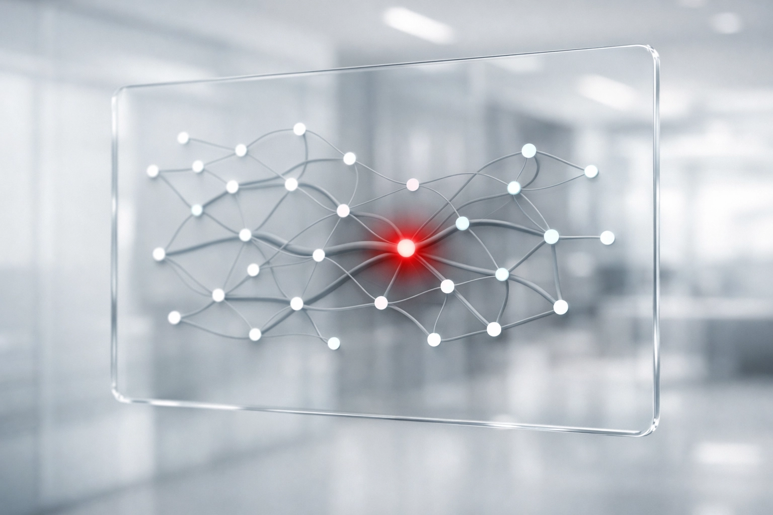 Abstract data map representing NIST CSF 2.0 Detect function for identifying supply chain vulnerabilities.