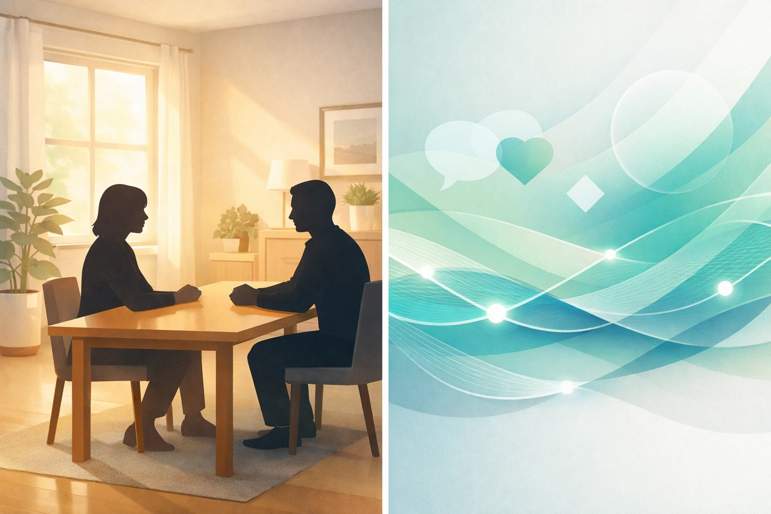 Ethical consultation between rehab intake specialist and client building trust and connection