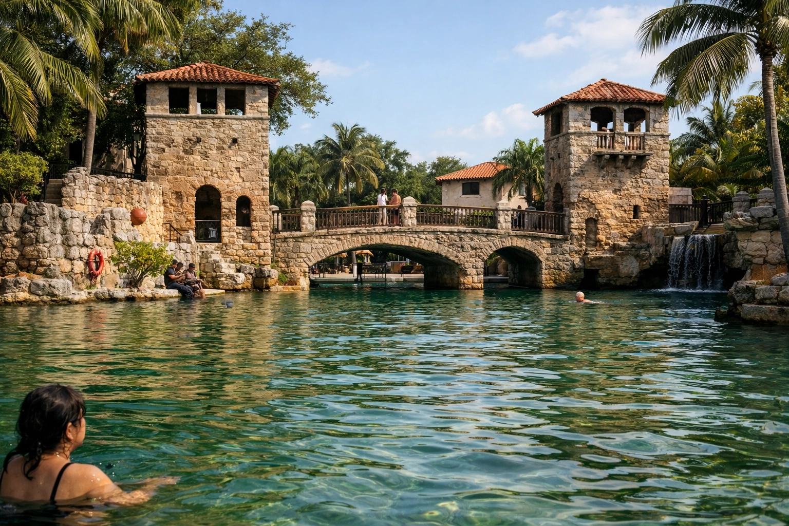 Historic Venetian Pool in Coral Gables with emerald spring water, one of the most beautiful Miami hidden gems.