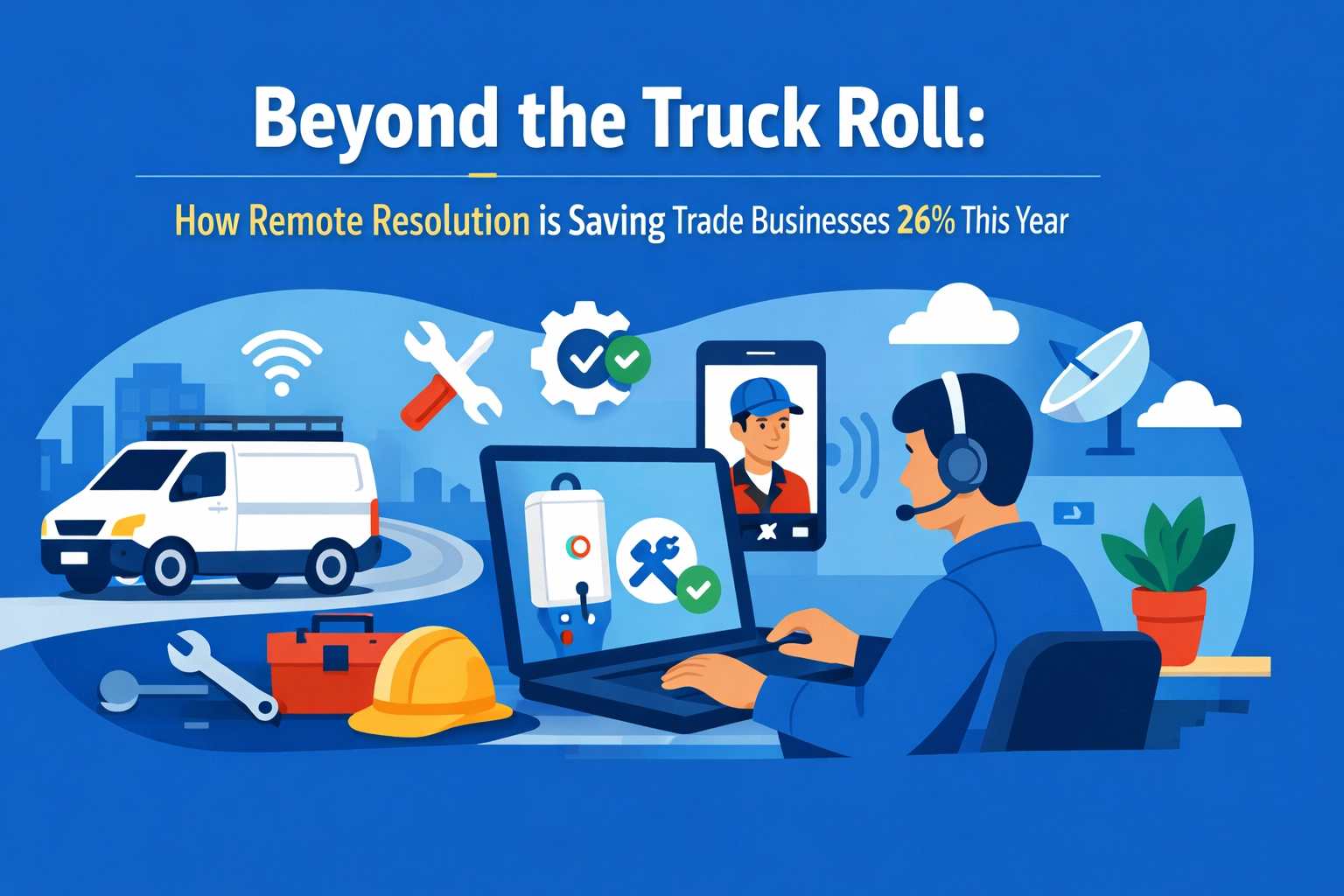 [HERO] Beyond the Truck Roll: How Remote Resolution is Saving Trade Businesses 26% This Year