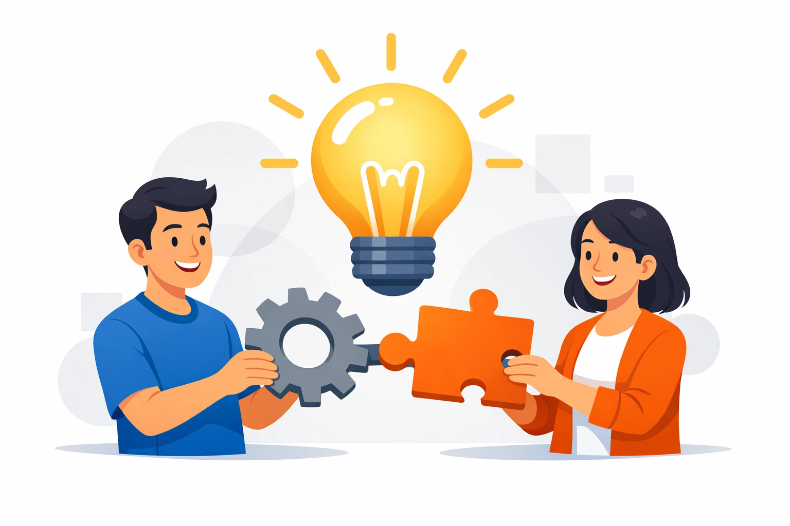 Illustration of clear communication between a Toronto IT company and a small business owner.