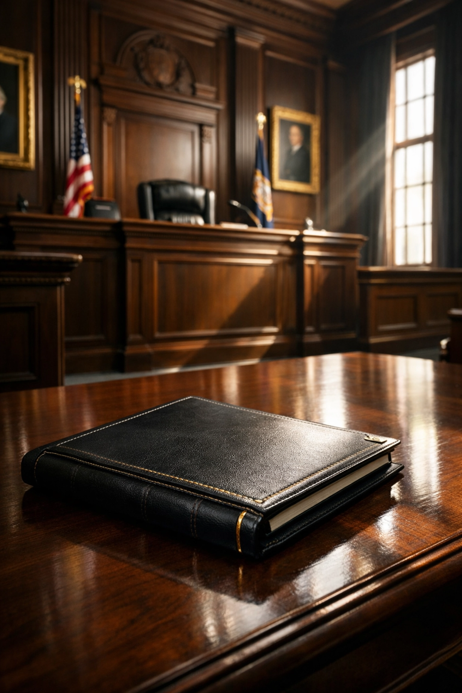 Courtroom representing legal proceedings for Section 21 possession claims requiring property evidence