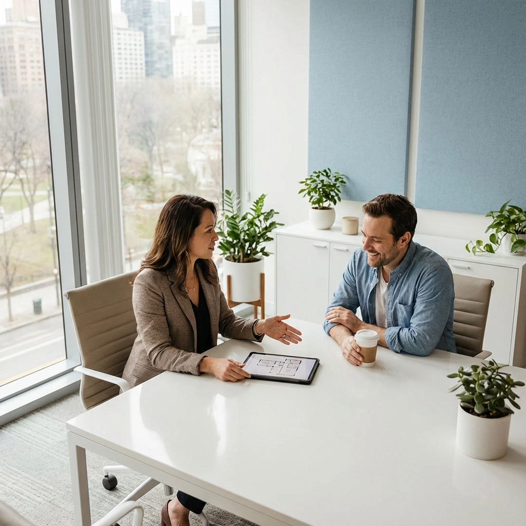 A person receiving support or guidance, symbolizing the ongoing assistance provided throughout the moving transition and beyond. A person receiving support or guidance, symbolizing the ongoing assistance provided throughout the moving transition and beyond.
