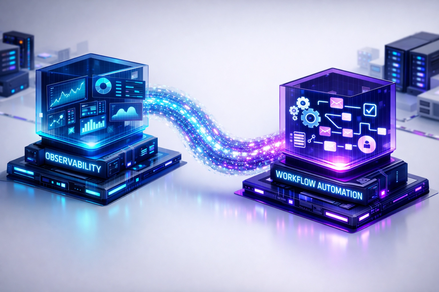 ServiceNow ITOM AI agents collaborating through automated observability and workflow integration