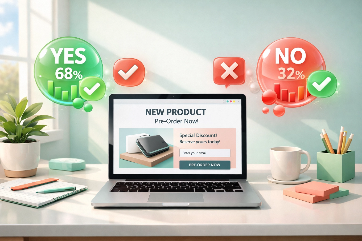Digital product validation process with customer feedback and pre-sale testing