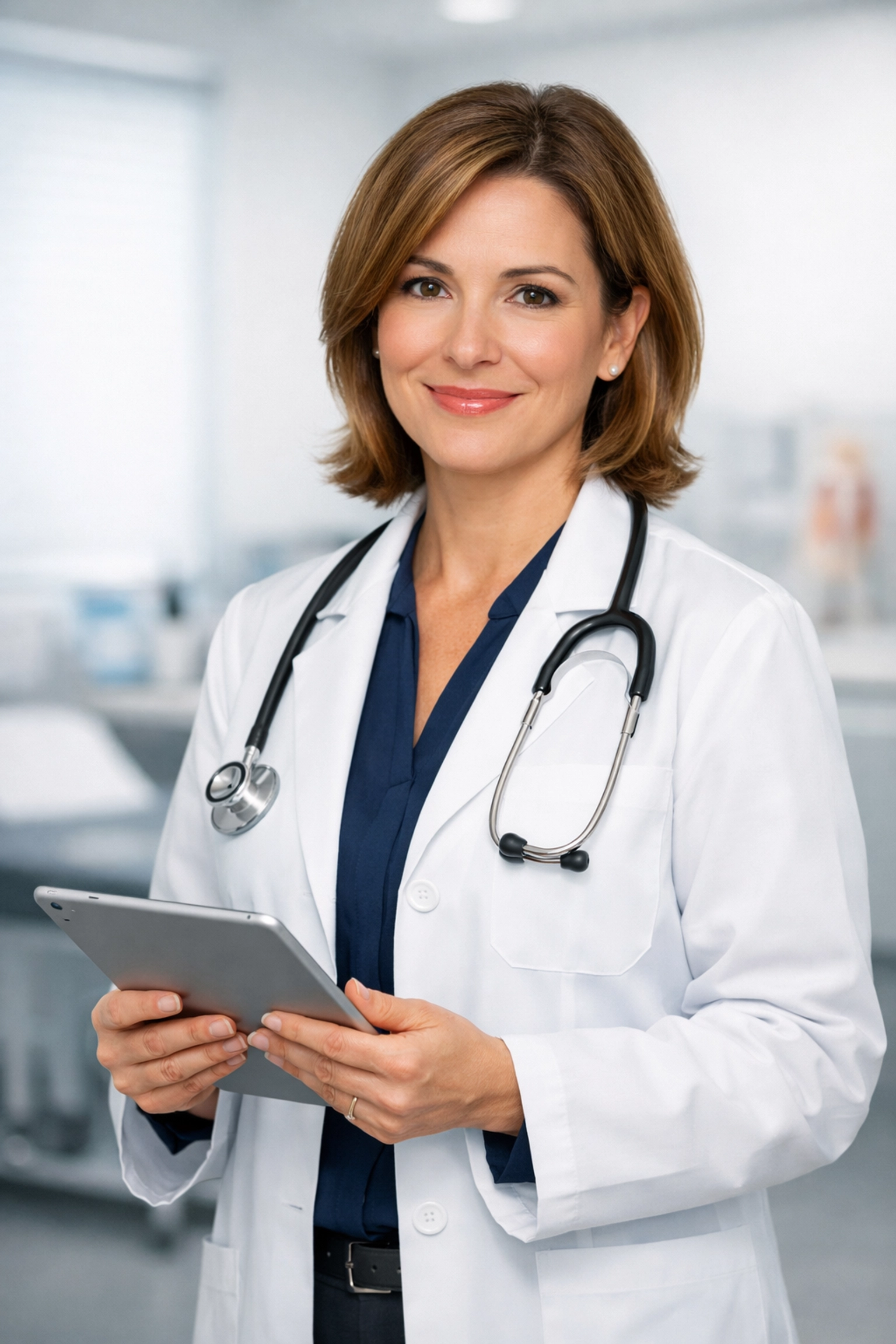 A licensed medical provider in a clinical setting providing supervision for weight loss medication.