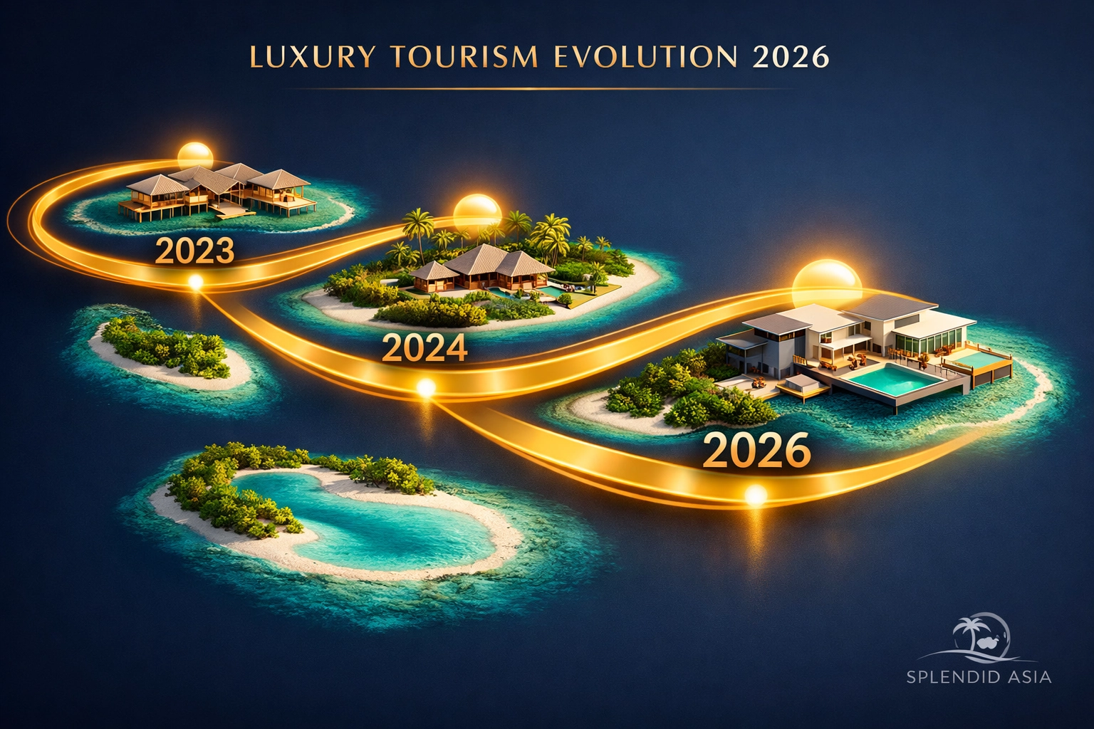 Visual timeline of 2026 Maldives luxury resort rebrandings and new island tourism developments.