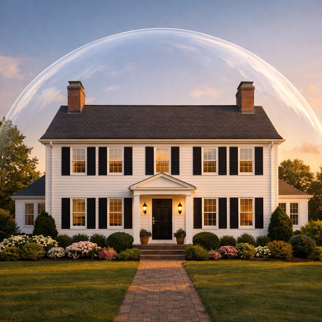 Connecticut colonial home protected by homeowners insurance coverage