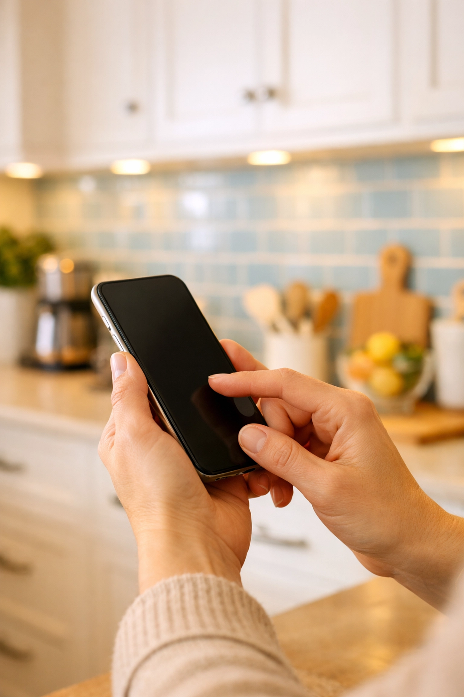 Easy online booking for House Cleaning Braintree MA shown in a bright, immaculate kitchen setting.