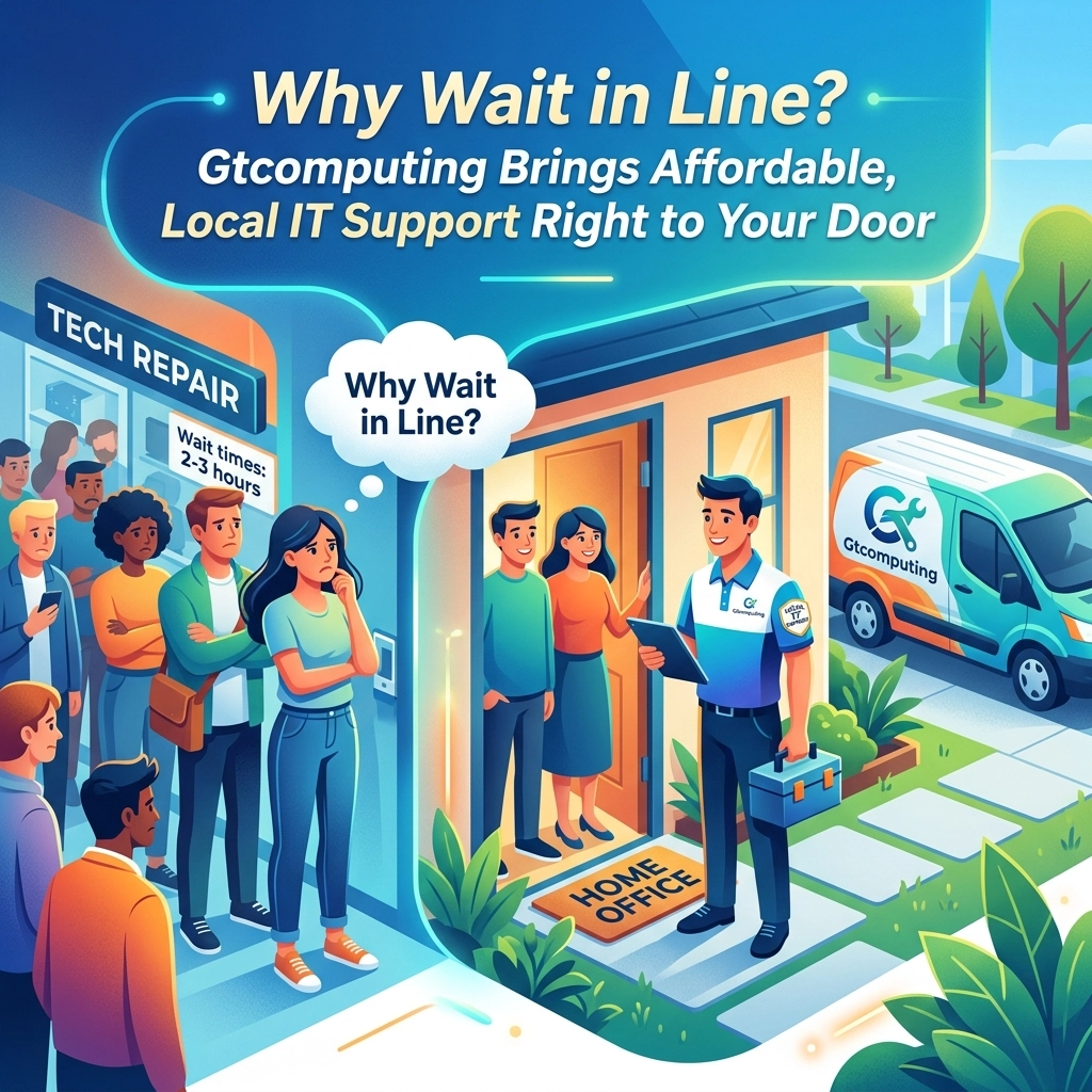 [HERO] Why Wait in Line? Gtcomputing Brings Affordable, Local IT Support Right to Your Door