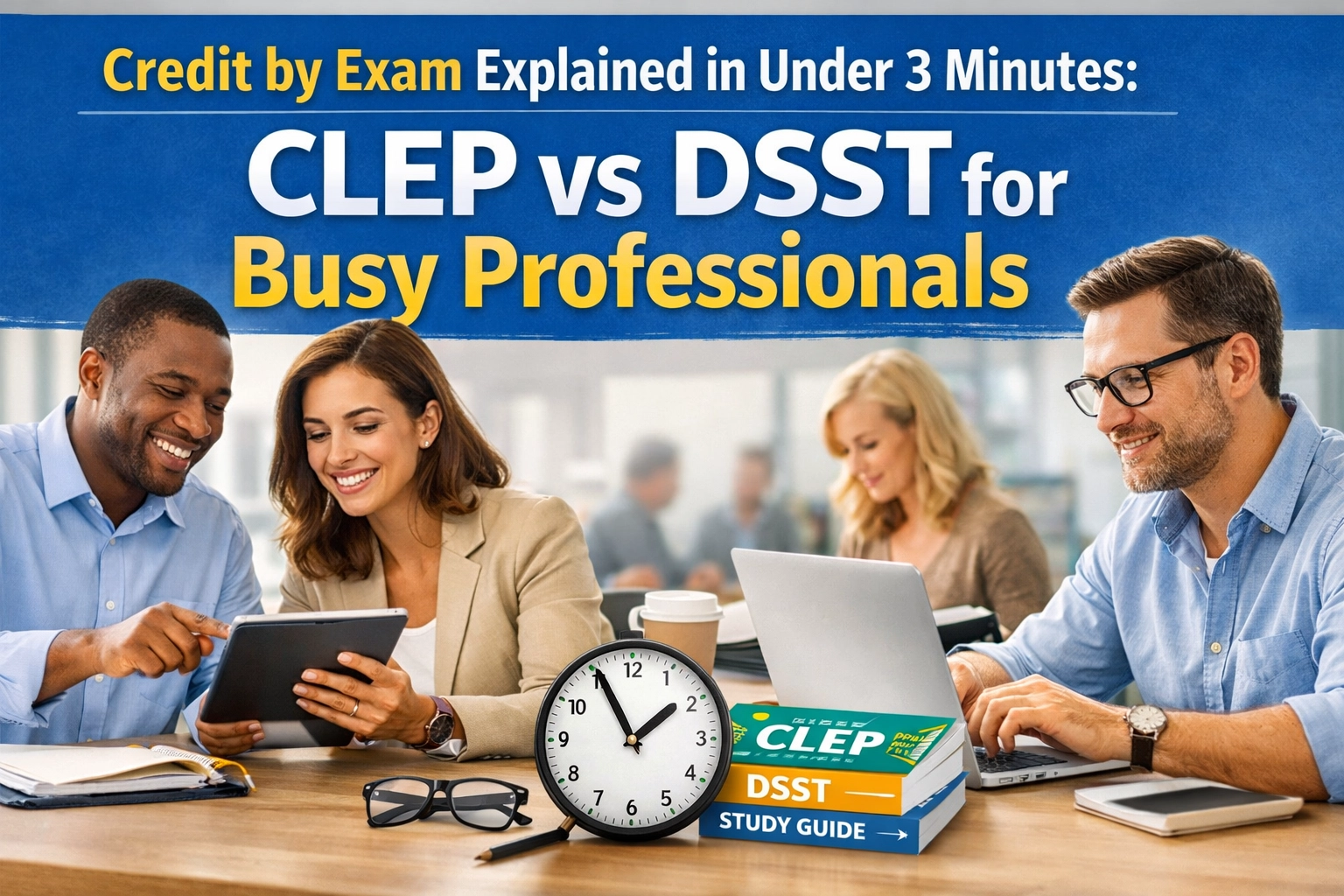 [HERO] Credit by Exam Explained in Under 3 Minutes: CLEP vs DSST for Busy Professionals