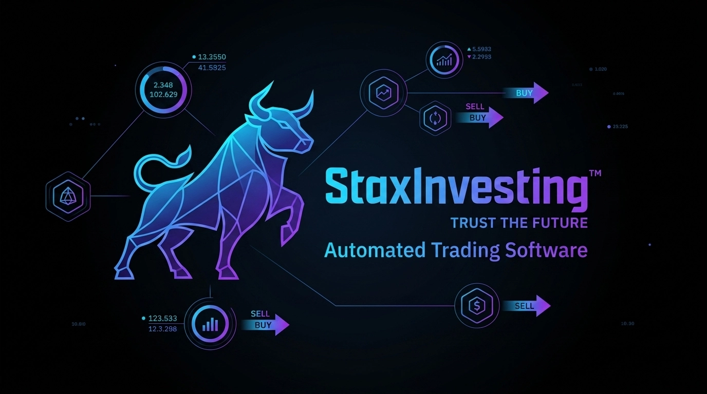StaxInvesting Bull Logo and Bot Dashboard