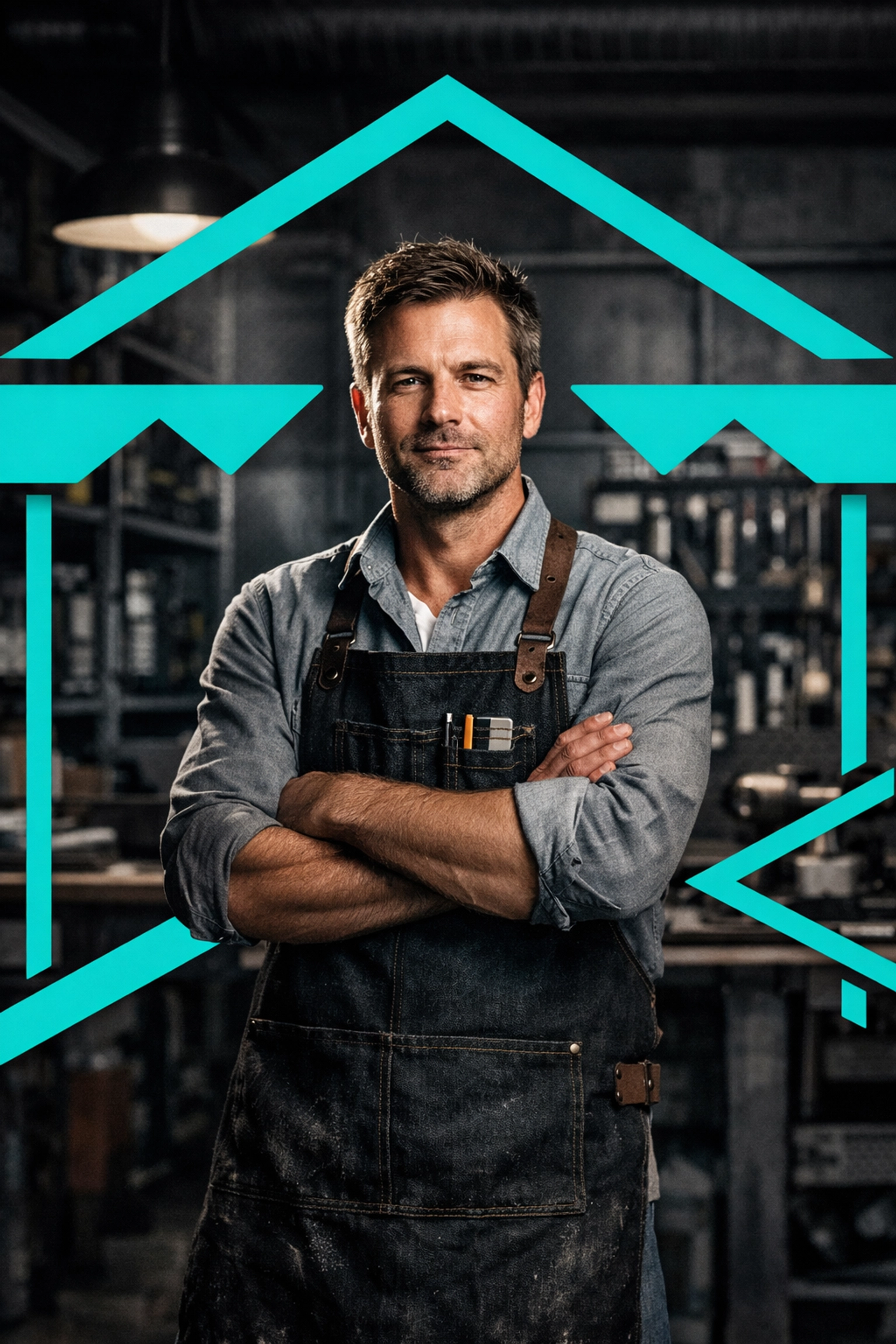 Small business owner in a workshop highlighting the importance of a local Google Business Profile.