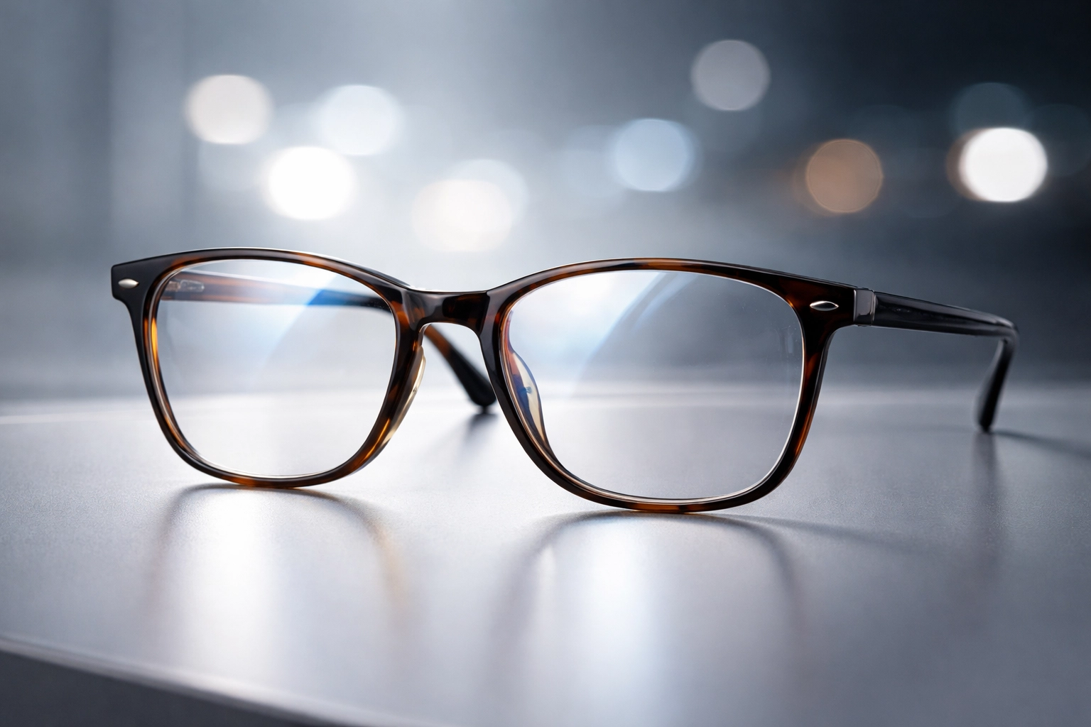 Premium prescription eyeglasses with anti-reflective coating, ideal for monovision and night driving comfort and clarity.