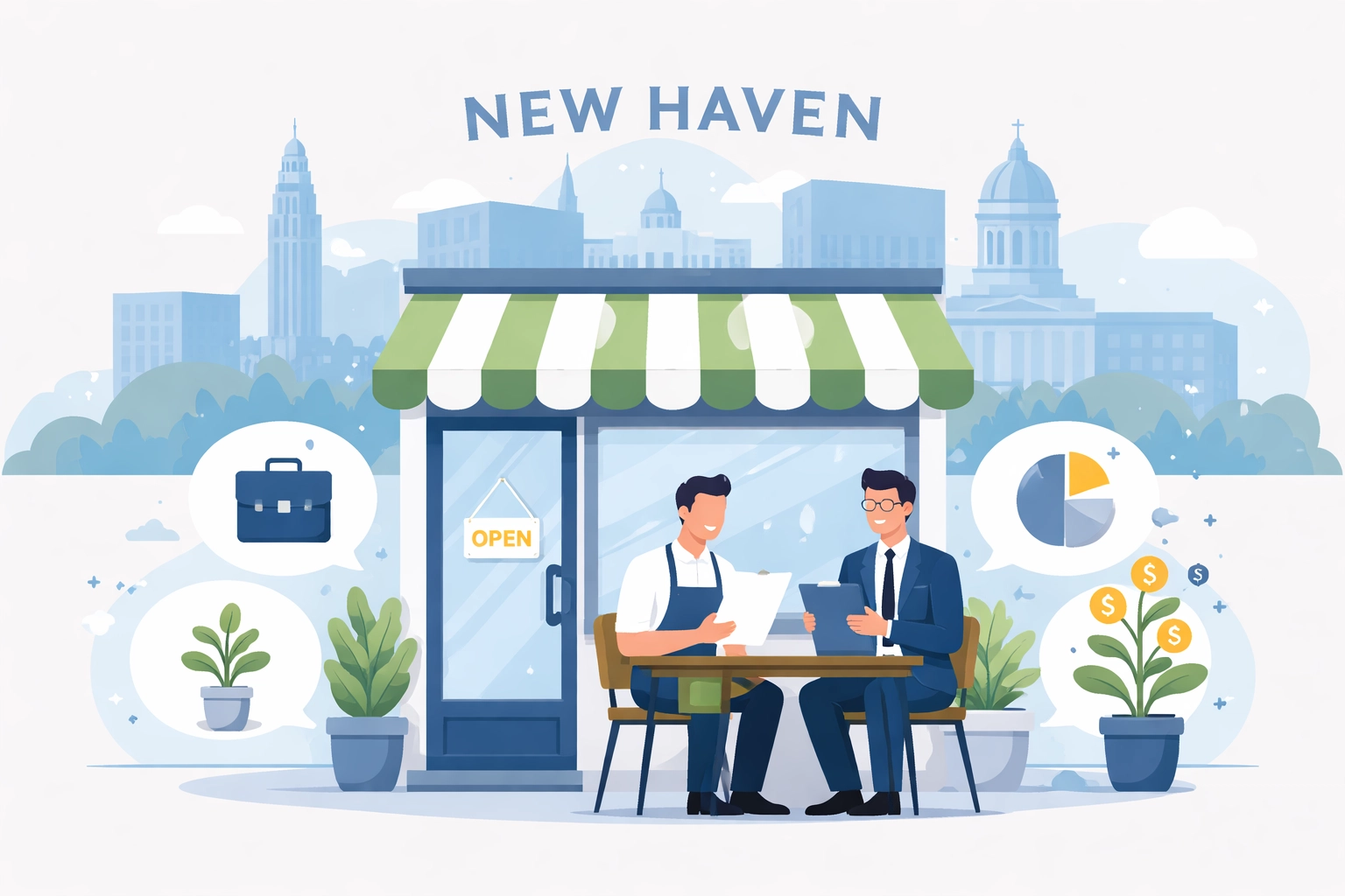 New Haven small business owner consulting with a tax professional, highlighting proactive tax planning.