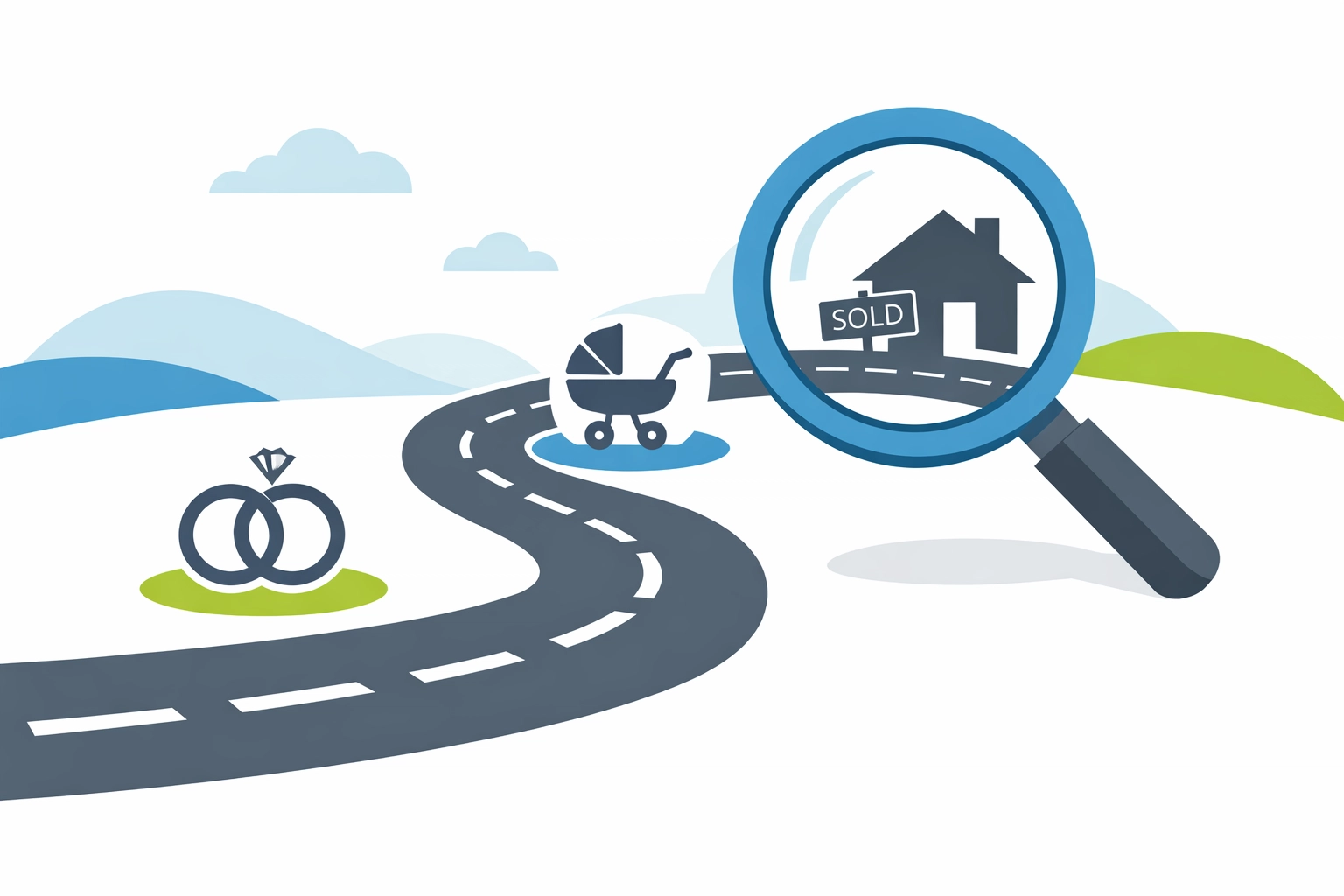 A tax planning roadmap showing major life events like marriage and home buying for New Haven taxpayers.