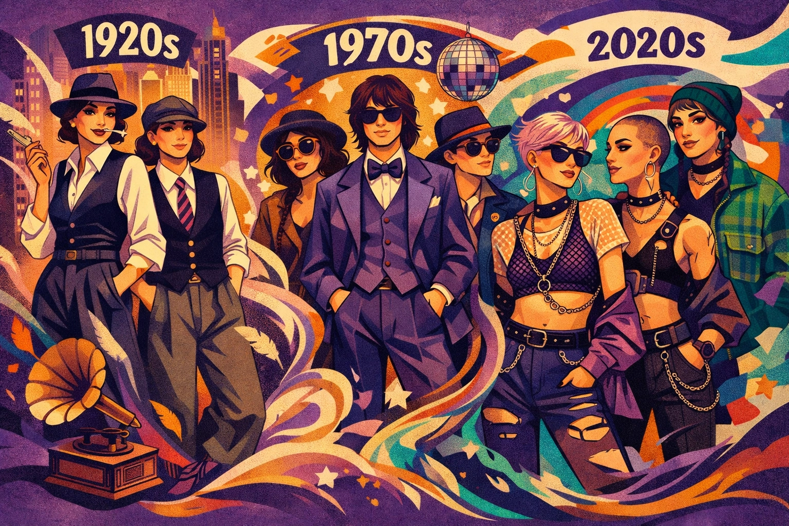 Evolution of queer-coded fashion from 1920s to modern day LGBTQ+ style