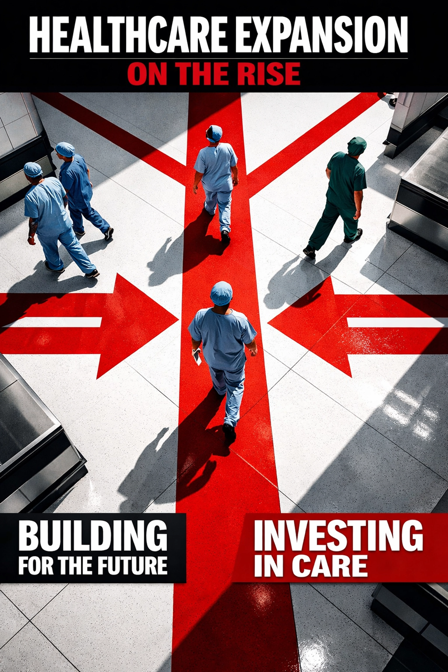 Modern BC hospital corridor showing healthcare infrastructure expansion from 2026 budget