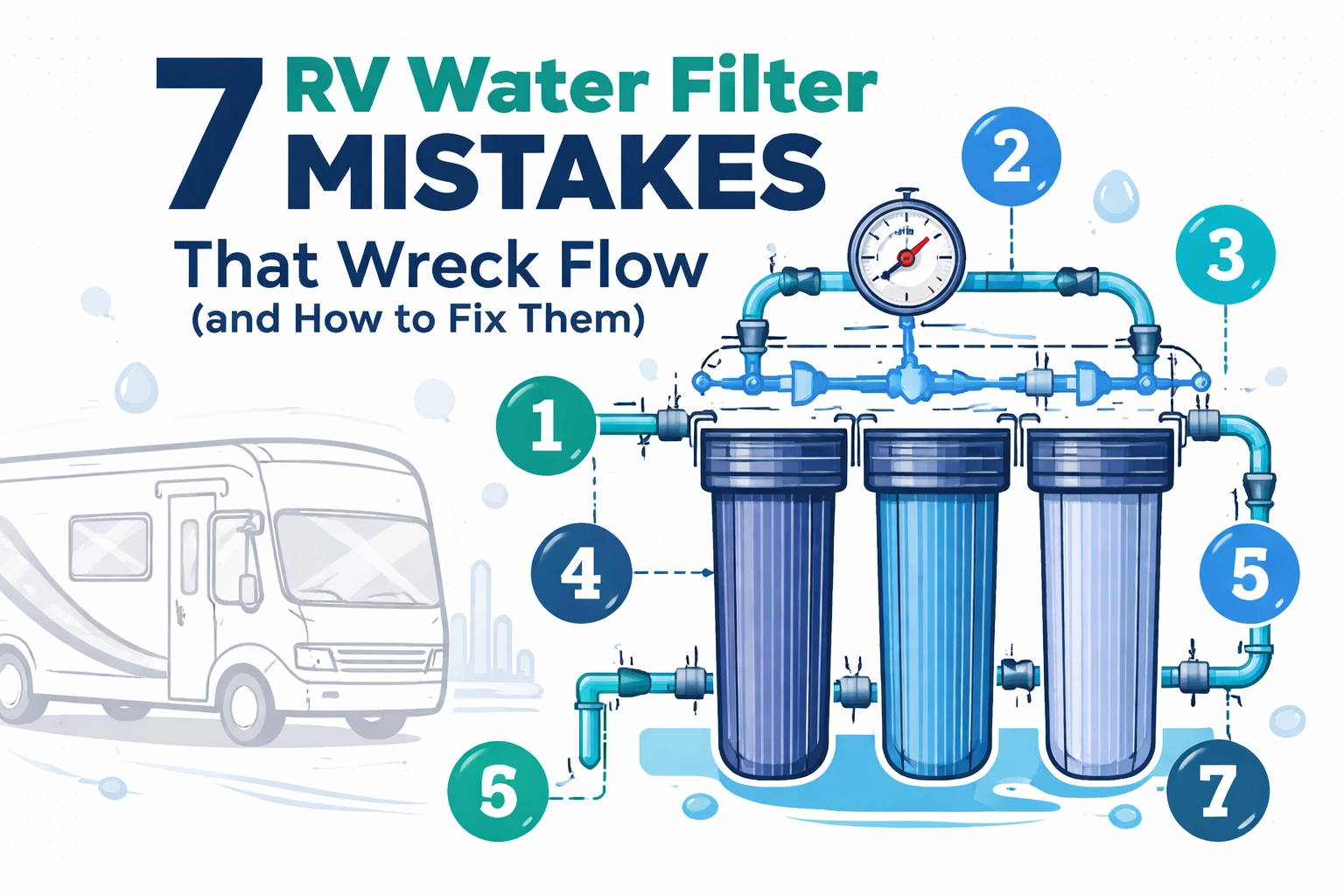 [HERO] 7 RV Water Filter Mistakes That Wreck Flow (and How to Fix Them)