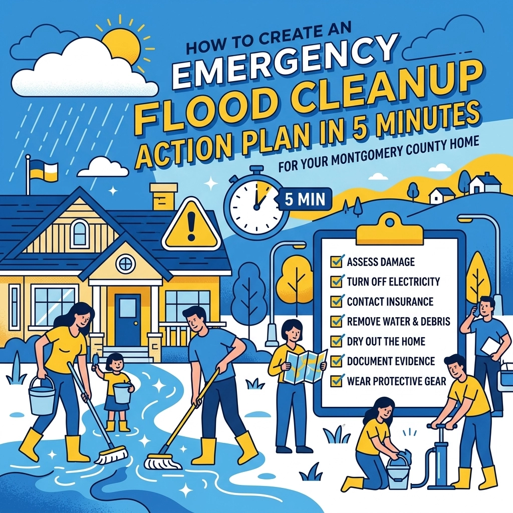 [HERO] How to Create an Emergency Flood Cleanup Action Plan in 5 Minutes for Your Montgomery County Home