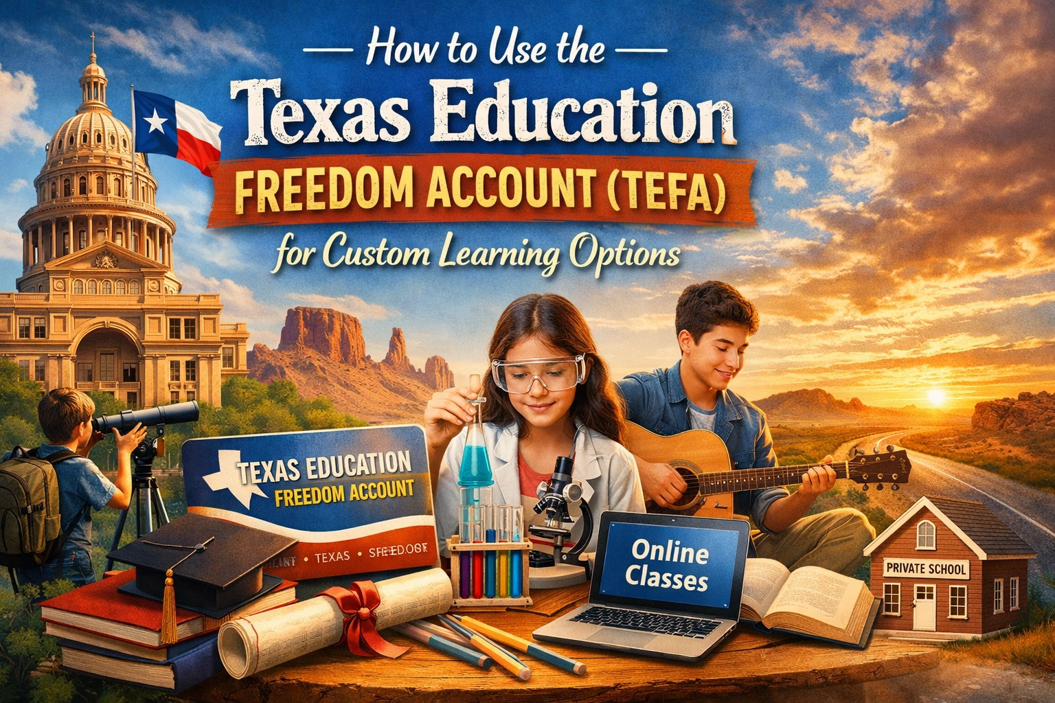 [HERO] How to Use the Texas Education Freedom Account (TEFA) for Custom Learning Options