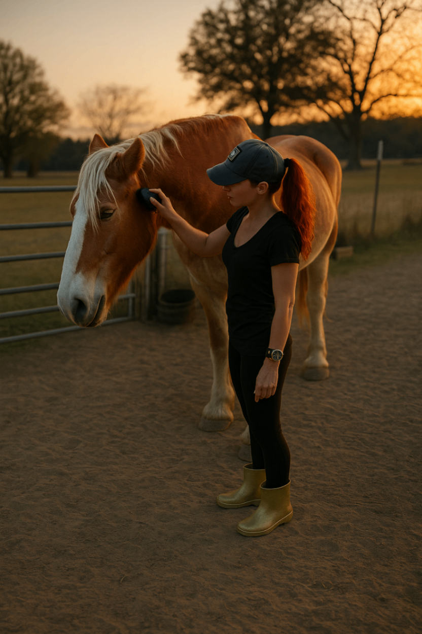 Equine therapy session