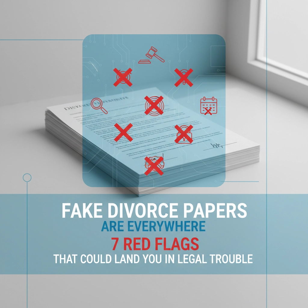 Fake Divorce Papers Are Everywhere: 7 Red Flags That Could Land You in Legal Trouble