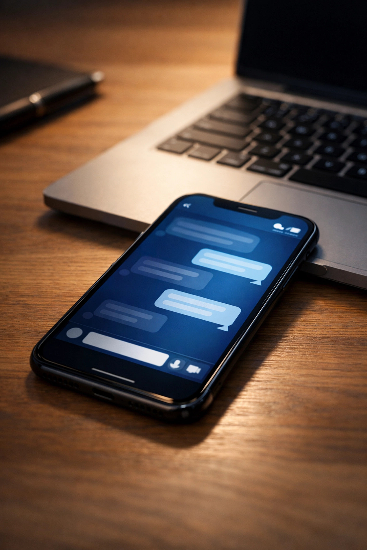 Smartphone displaying text messages as evidence in adultery divorce case